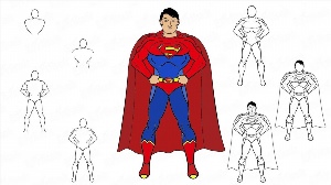 Как нарисовать супермена