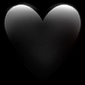 Смайлики черное сердце